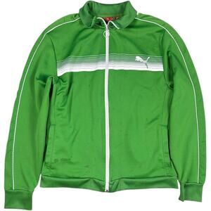 Puma Pin Striped Green Track Jacket